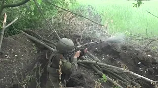 Боевая работа мотострелкового подразделения Западного Военного Округа РФ