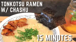 How to Make 15 MINUTE Tonkotsu Ramen and Chashu - The Tipsy Cookery