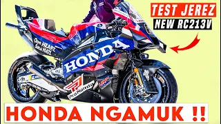 MUKA KOK JADI GINI⁉️😱  NEW RC213V TEST 2024🔥 AERO..SASIS..ELEKTRONIK BERUBAH ❌ HONDA NGAMUK ?!