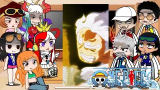 Past Marines & one piece ladies React to Luffy Strawhat joy boy | gear 5 | Onepiece 1075