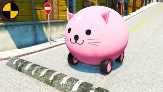 Cars vs Cats 🙀 BeamNG.Drive