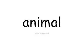 Научете английски език   животните