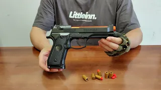 Beretta M92 Auto Shell Ejection Toy Gun Unboxing 2024 - Blowback Pistol