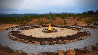 DIY Fire Pit on Remote Off-Grid Land