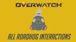 Overwatch - All Roadhog Interactions + Unique Kill Quotes