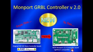 K40 Laser - Latest GRBL controller board from Monport V2.0 - Lightburn compatible - See Description