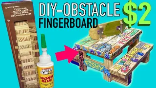 How to make a DIY Miniature Picnic Table Fingerboard Obstacle Build - Tutorial