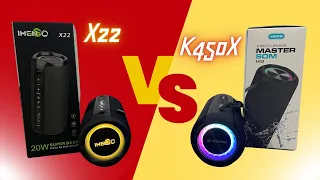 Kimaster K450X VS Imenso X22 Qual Melhor Caixa de Som Bluetooth