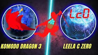 Komodo Dragon vs Leela!! Top Class Fight!!!