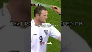 CONTROVERSIAL FIGHT IN FOOTBALL HISTORY..😱#portugal #england #worldcup2006 #rooney #ffdaily #ronaldo