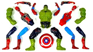 Merakit Mainan Hulk Smash dan Spider-Man, Iron Spiderman Avengers Superhero Toys