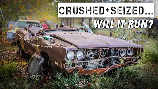 Will It Run After Decades? CRUSHED & SEIZED Dodge Charger