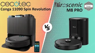 Cecotec Conga 11090 Spin Revolution VS Proscenic M8 Pro - Connected robot vacuum cleaner comparison