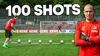 I Took 100 Shots vs a BUNDESLIGA Keeper and scored ___ Goals