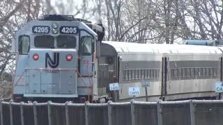 Railfanning NJ Transit at Ho-Ho-Kus with Norfolk Southern H55 | 3/12/2012 | HD