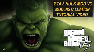 Hulk Mod GTA 5 PC || How To Install Hulk Mod In GTA 5 PC