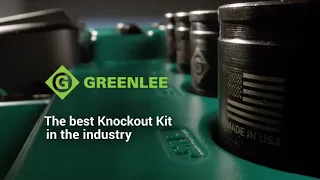 Greenlee - The Best Knockout Kit in the Industry