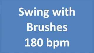 Drum Loops for Practice Swing With Brushes 180 bpm