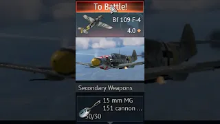 German domination on Messerschmitt Bf 109f-4, 15mm cannons #gaming #multiplayer #WarThunder #shorts