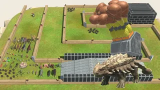 Run Away From Boxing Gloves Ankylosaurus Animal Revolt Battle Simulator