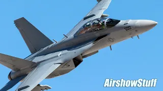 EA-18G Growler Low and Fast! - Aviation Nation 2019 - Nellis AFB