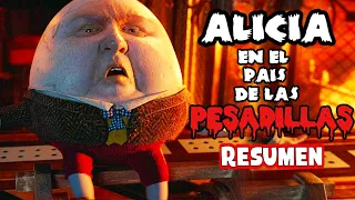 ALICIA en el pais de las PESADILLAS (Alicia a través del espejo) | Resumen en 10 minutos