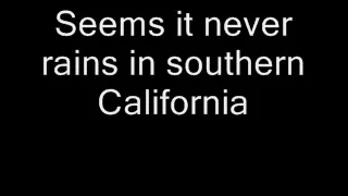 Albert Hammond - It never rains in southern California + text