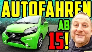 AUTOFAHREN ab 15! - GAMMA Fahrzeuge - Marco testet Leicht-Kraftfahrzeuge!