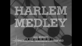 "HARLEM MEDLEY"  1940s AFRICAN AMERICAN SOUNDIES   JAZZ, TAP, GOSPEL & BOOGIE  MILLS PANORAM XD81805