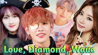 [MASHUP] ATEEZ X DREAMCATCHER (ft.SPARKLING & MINX) – LOVE, DIAMOND & WAVE