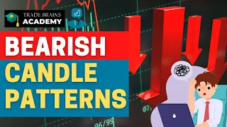 3 Best Bearish Candlestick Patterns (DEMO) | Learn Easiest Candle Patterns | Trade Brains Academy
