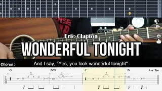 Wonderful Tonight - Eric Clapton | EASY Guitar Lessons TAB - Guitar Tutorial