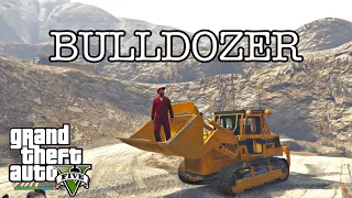 How To Get Bulldozer In GTA V | Location & Gameplay | Mr Shinez