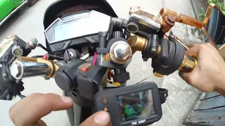 Ekleva Motorcycle dashcam Full review - recorded ang harap at likod