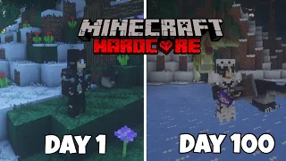 I Survived 100 Days In Hardcore Minecraft Ice Age... Here's What Happened