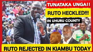 RUTO EMBARRASSED! Angry KIAMBU Residents REJECTS RUTO FAKE promises~ Aibu Kubwa! Ruto HECKLED today!