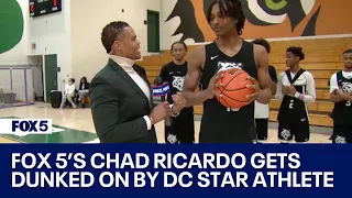 Chad Ricardo gets dunked on by DC basketball star Jayden Fort