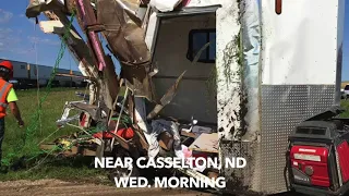 No Injuries In Trailer Verses Train Crash Near Casselton This Morning