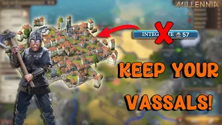 HOW Vassals solve all your Problems! | Millennia | Rebels, Improvement Points, Unrests!