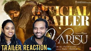 Varisu - Official Trailer Video Reaction | Thalapathy Vijay | Rashmika | Vamshi | Thaman S