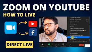 How To Live Stream Zoom Meeting Directly On YouTube Or Facebook | ZOOM Tutorial | Hindi