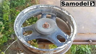How to align a rim from a scooter