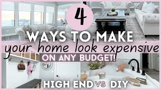 TIPS FOR MAKING YOUR HOME LOOK EXPENSIVE | HIGH END VS BUDGET HOME PROJECTS | Til Vacuum Do Us Part