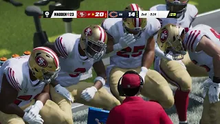 Madden NFL 23 FACE OF FRANCHISE 2nd Qtr DJ CASH #1 VS CHI Bears #madden #49ers