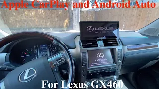 Lexus GX460 Wireless Apple CarPlay and Android Auto Installation with Front Camera