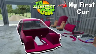 Montei um carro do ZERO! - My First Car #1 *jogo estilo my summer car*