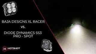 Baja Designs XL Racer vs Diode Dynamics SS3 Pro Spot - Is bigger ALWAYS better? // Light Comparison