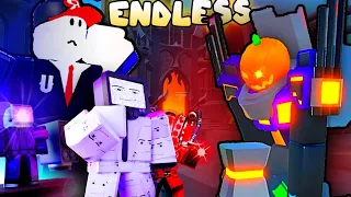 Прошли с Набором для Endless  Бесконечный режим  в Toilet Tower Defense