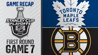 Bruins eliminate Maple Leafs with 5-1 win in Game 7