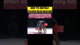 How Tye Ruotolo Escaped Rear Bear / Body Hug VS Pedro Marinho #bjj #adcc2022 #bjjtechnique